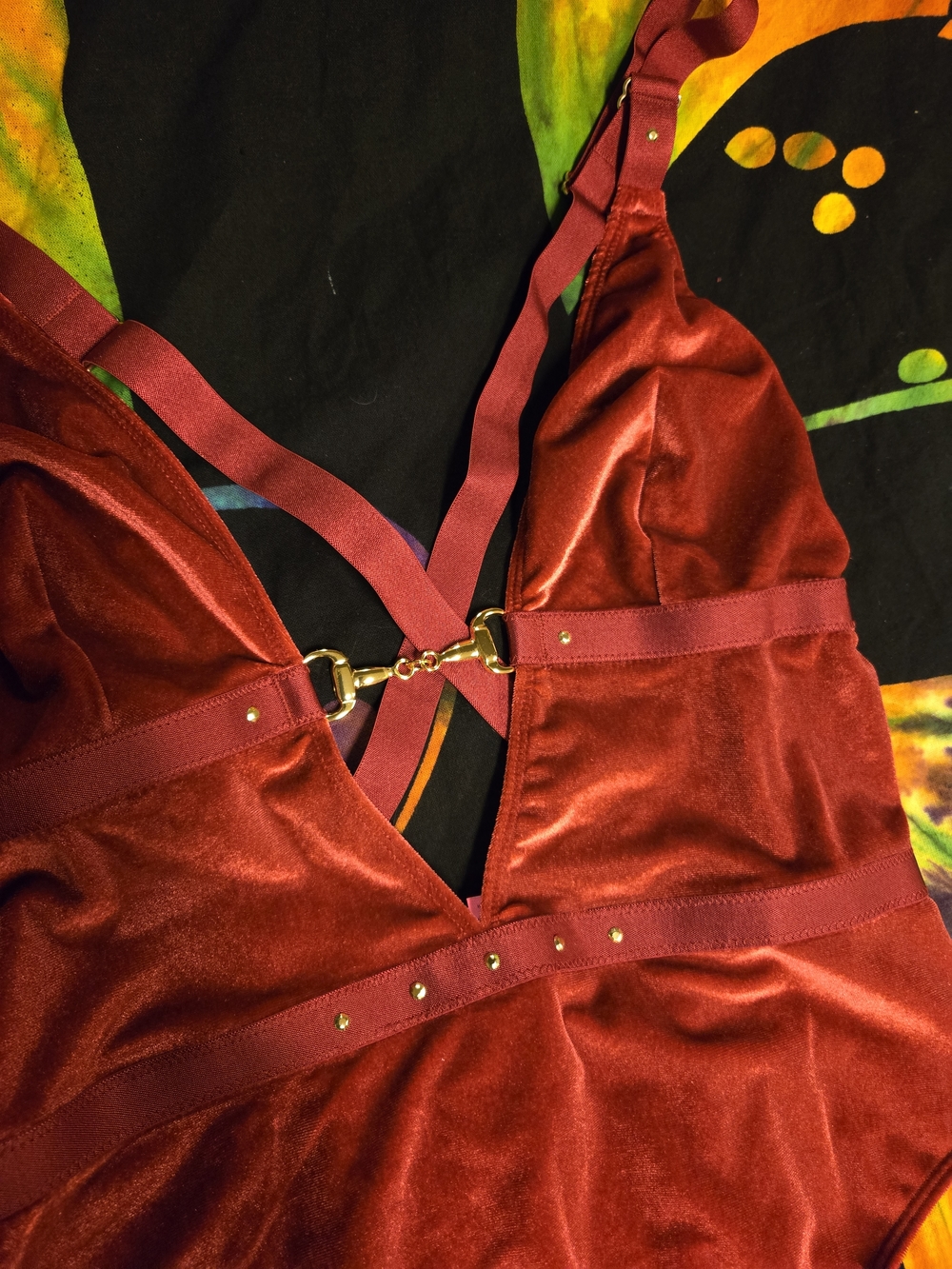 Red Velvet LaSenza Bodysuit - Picture 4 of 9